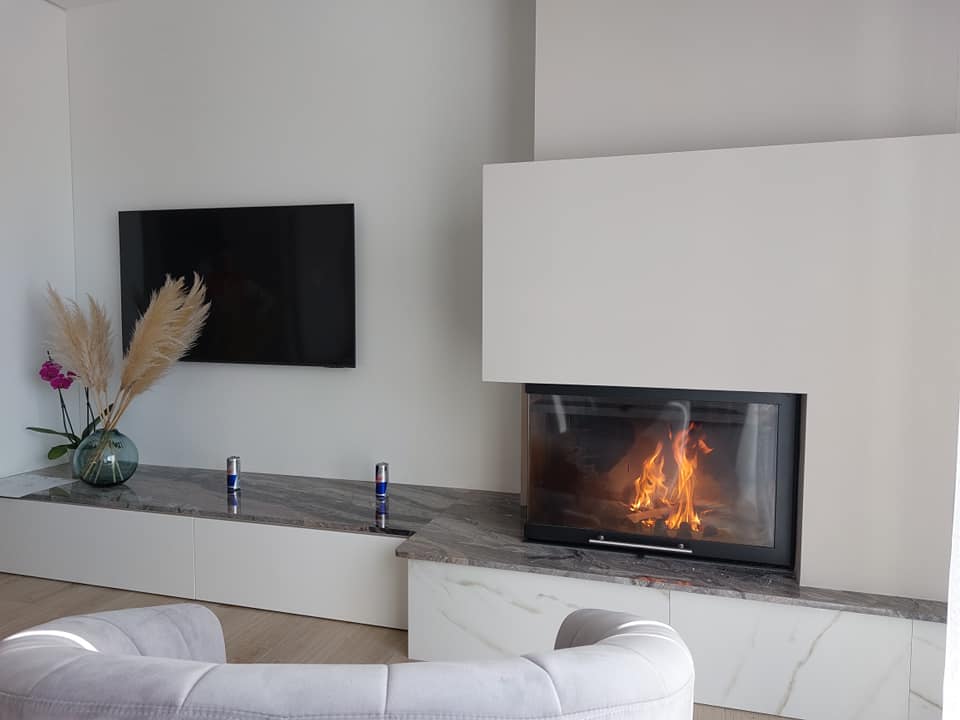 installazione di un termocamino